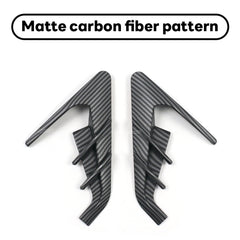 2Pcs ABS Matte Carbon Fiber Grain Side Camera Cover For Tesla Model 3 Highland