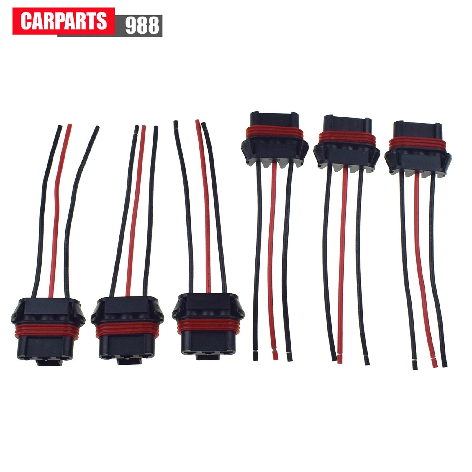 Set of 6 For Chevrolet Cruze 3Pin Fan Blower Motor Resistor Plugs 16454990 6B93BC-57