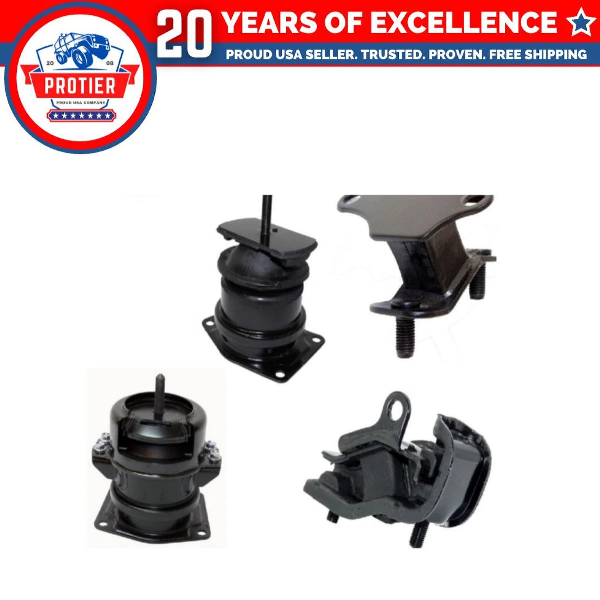 Engine Motor & Trans Mount 4PCS Set Compatible for 2001-2003 Acura 3.2L 6B93BC-57