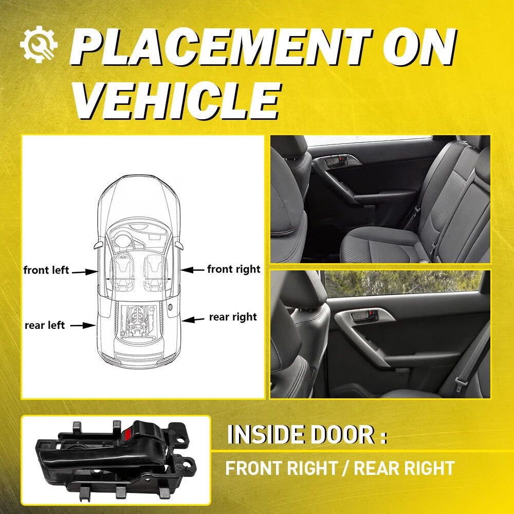 Interior Door Handle Inside Right Passenger RH For Kia Forte 2010 2011-2013 EOA 6B93BC-57