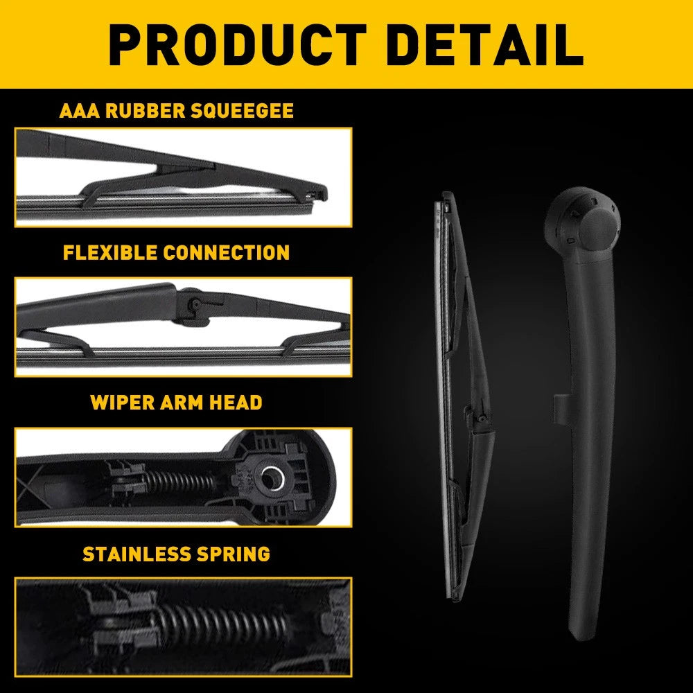 Rear Window Wiper Arm & Blade For 2005 2006 2007 2008 2009 Jeep Grand Cherokee 6B93BC-57