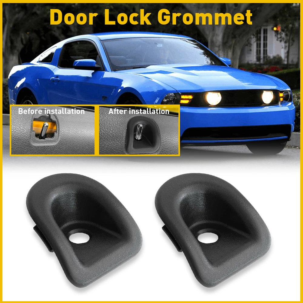 For 05-14 Ford Mustang Door Trim Button Lock Grommet Left Right Side BLACK 6B93BC-57