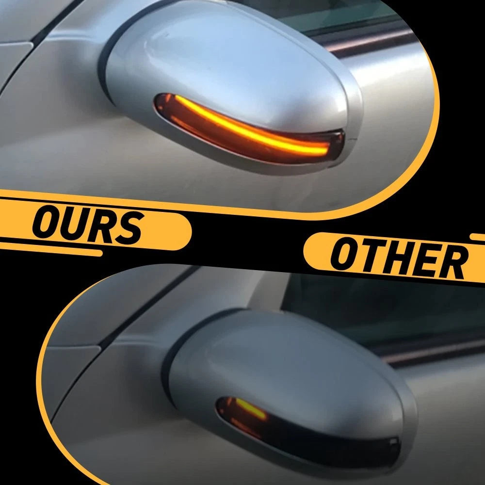 Smoke LED Side Mirror Turn Signal Light For Mercedes W203 C-Class C200 2000-07 A 6B93BC-57