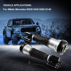 Front Pair Air Suspension Shock Struts For 4Matic Mercedes W220 S430 S500 03-06 6B93BC-57