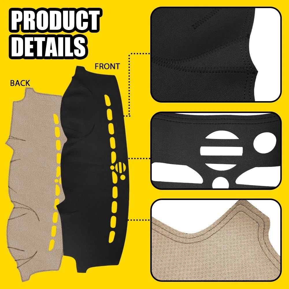 For Jeep Grand Cherokee 2011-17 Leather Car Dashboard Cover Dash Protector Mat A 6B93BC-57