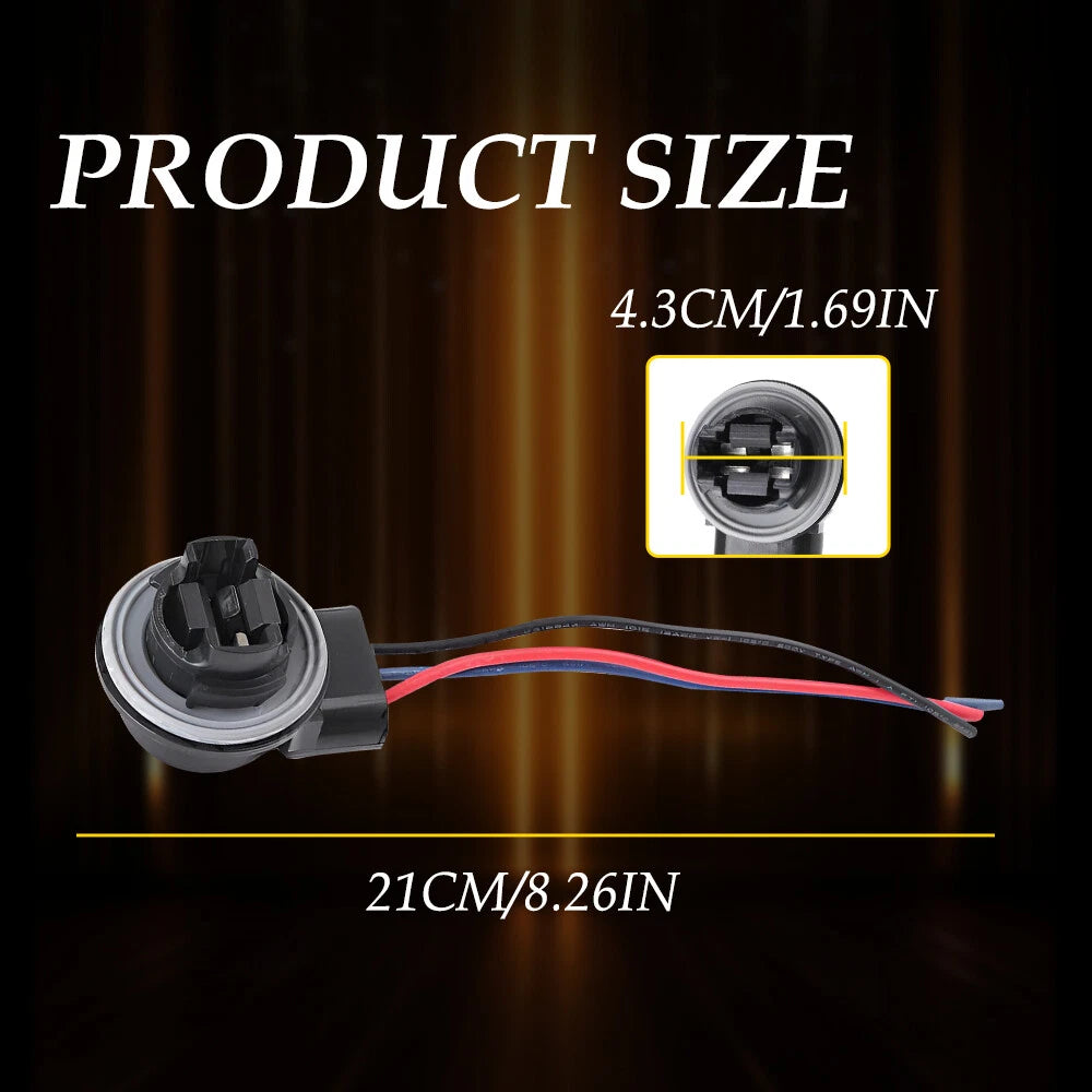 4x Signal Turn Brake Tail Light Wire Harness for 3157 4157 Type Socket LED Bulb 6B93BC-57