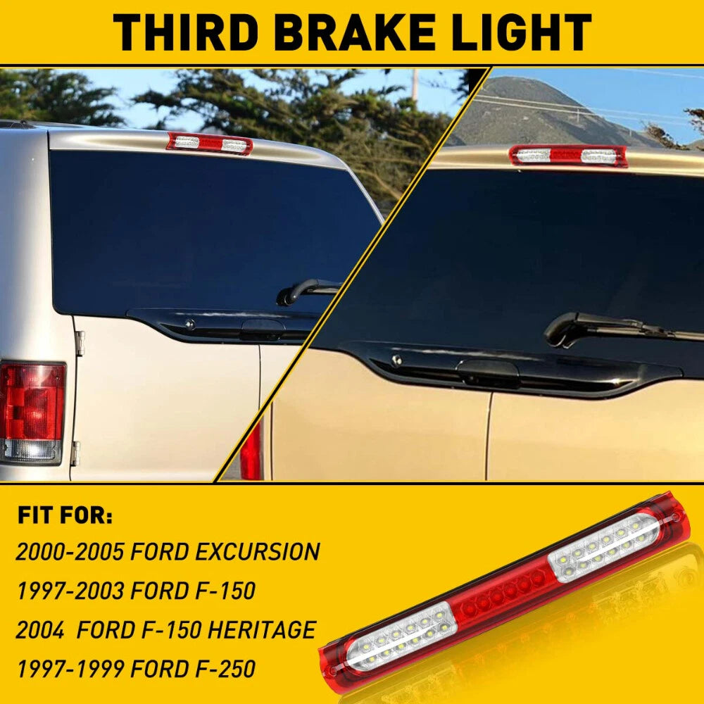 FIT FOR 1997 1998 1999 2003 FORD F150 THIRD 3RD BRAKE LIGHT CARGO LAMP BAR Red 6B93BC-57