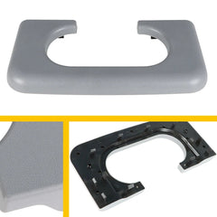 FOR 1999-2010 FORD F250 F350 CENTER CONSOLE CUP HOLDER ARMREST COVER PAD GRAY EA 6B93BC-57