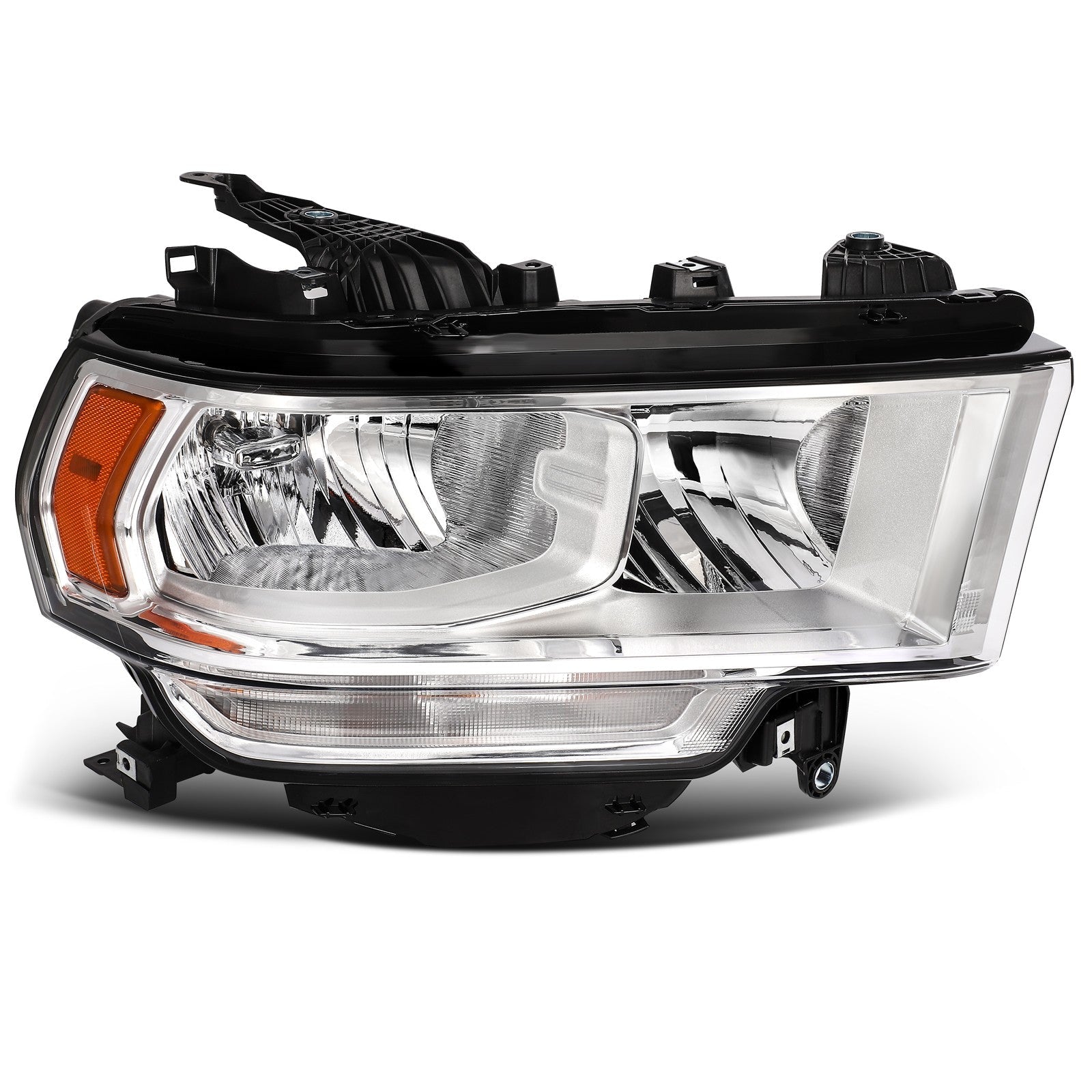 Right Side Chrome Headlights Assembly For 2500 3500 5.7L 6.4L 6.7L 2019-2024 Ram 6B93BC-57