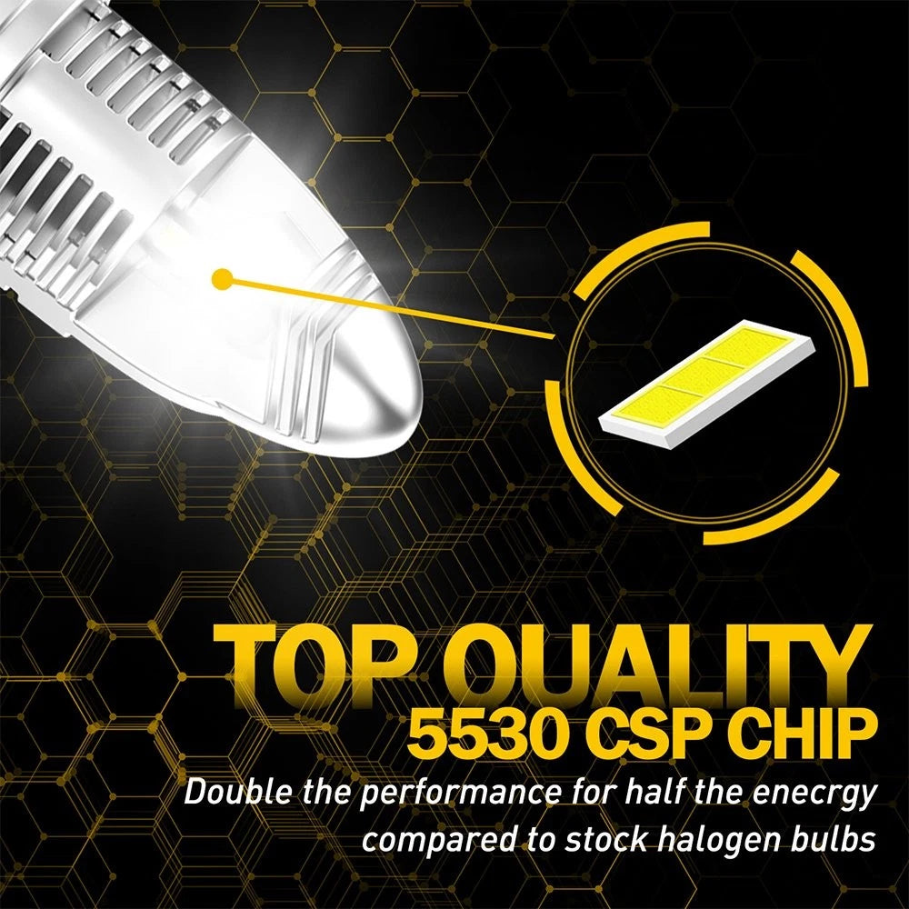 AUXITO H4 9003 LED Headlight Kit Bulbs High Low Beam White 80000LM Super Bright AUXITO