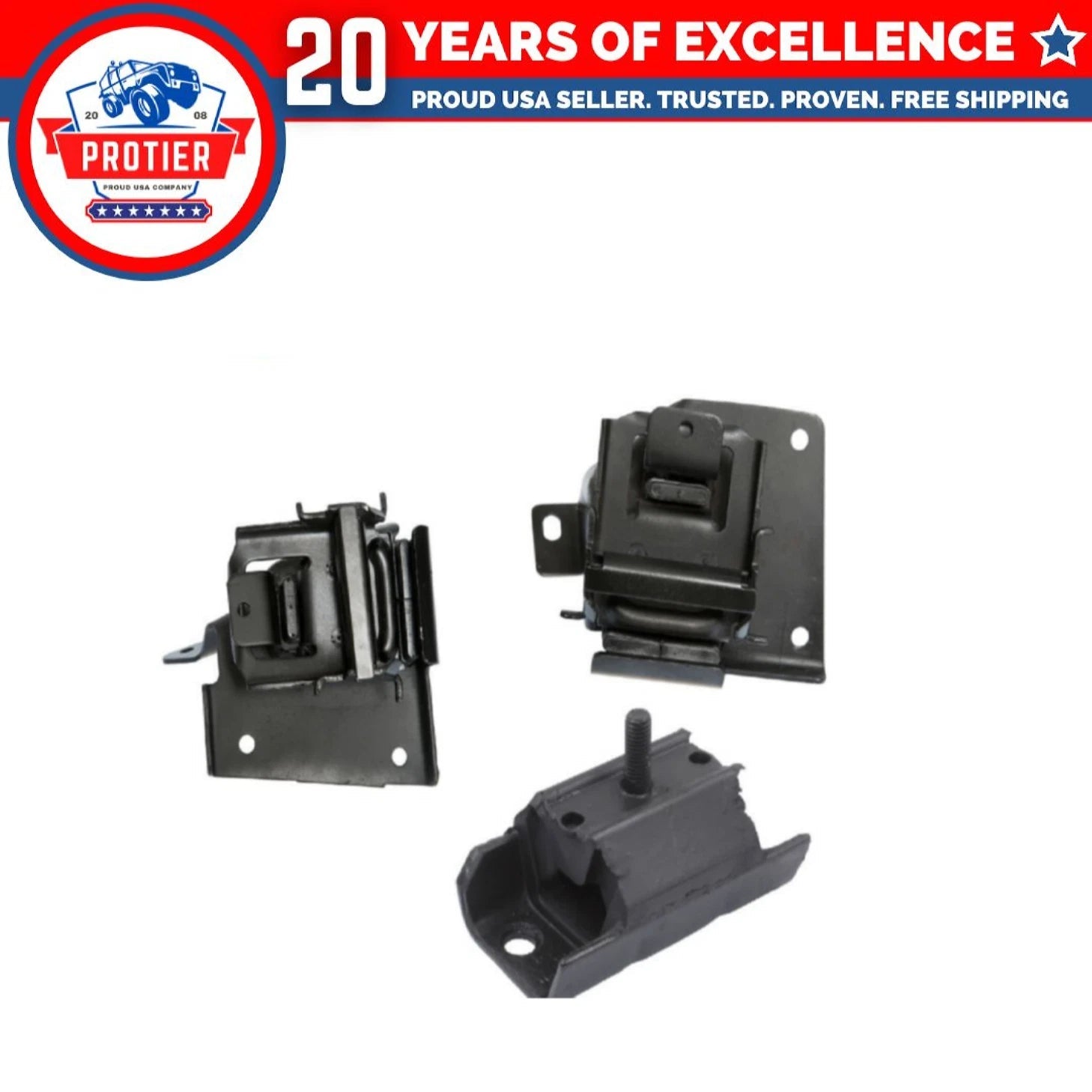 Fits 1996-1998 Chevrolet/GMC C1500 4.3L, Motor & Trans Mount Set 3pcs 6B93BC-57