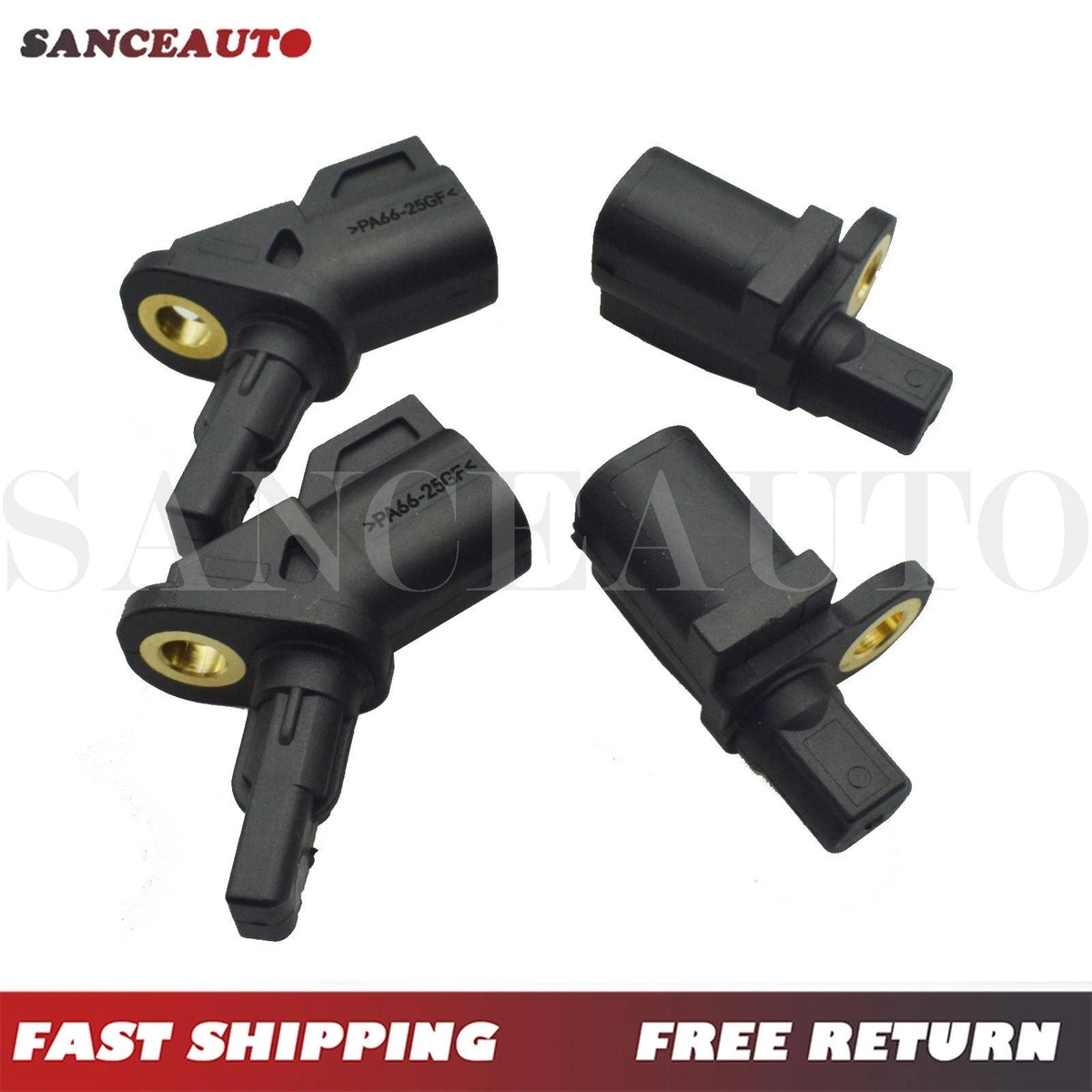 4PCS ABS Wheel Speed Sensor Front Rear L/R For Ford Jaguar Lincoln Volvo 02-20 6B93BC-57