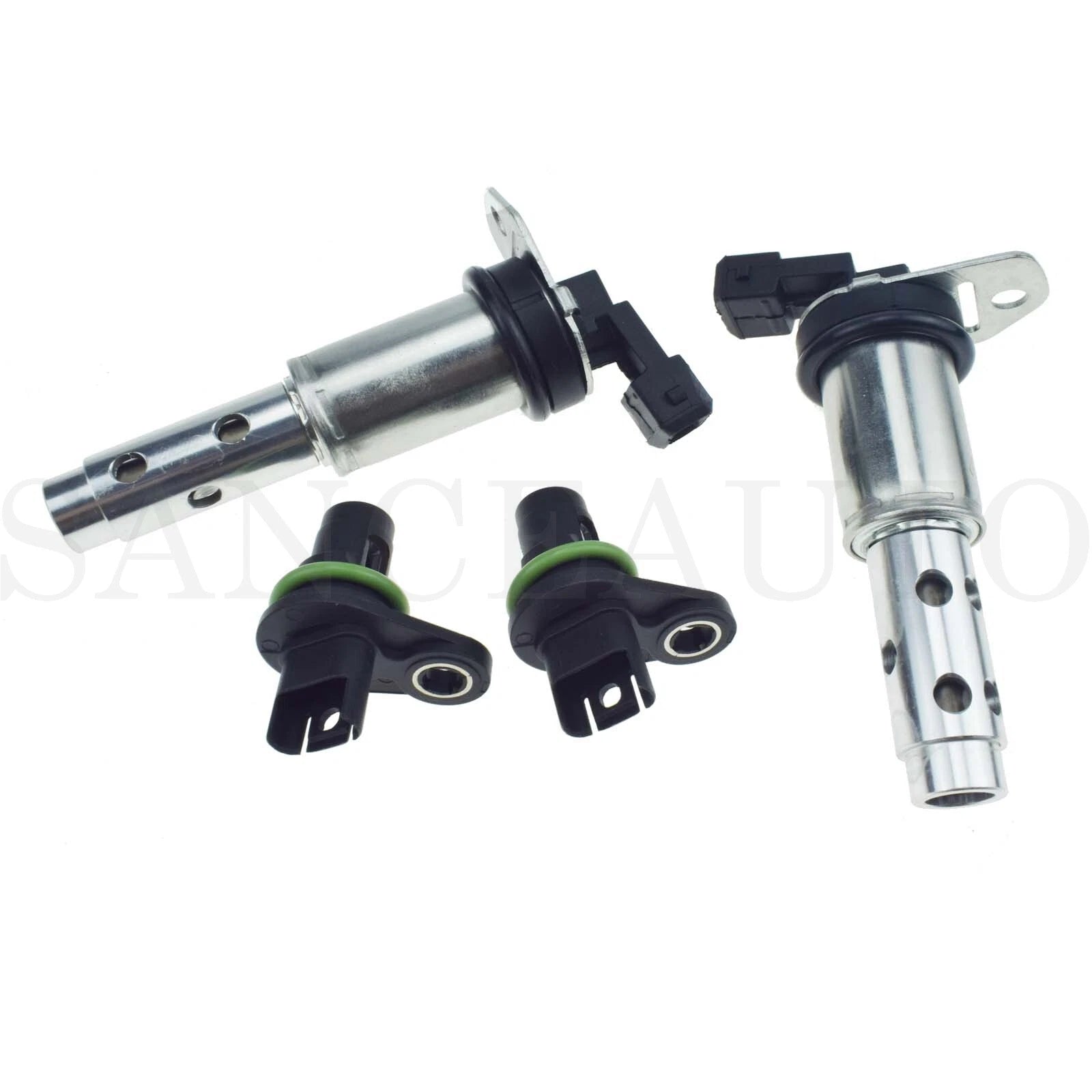 Camshaft Position Sensor & Variable Valve Timing Solenoid 4PCS For BMW N51 N52 6B93BC-57