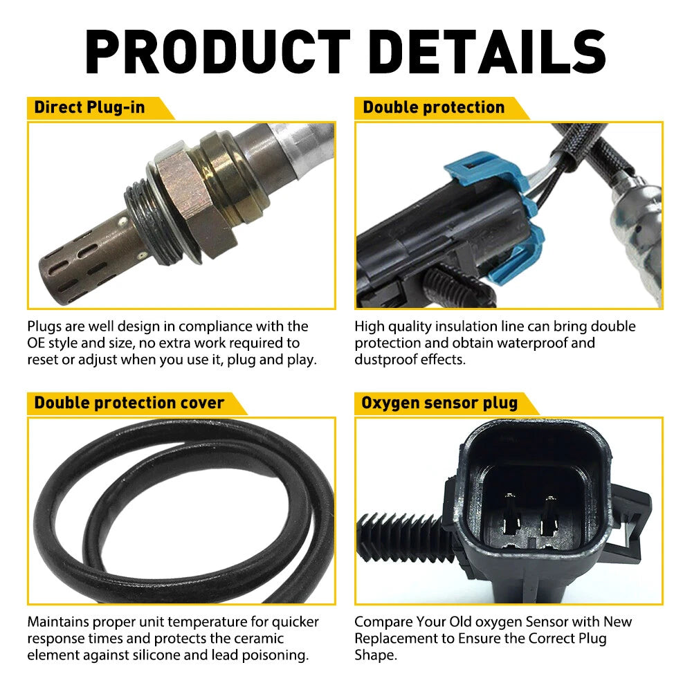 2Set Up+Downstream O2 Oxygen For Sensor 2010 Chevrolet Equinox/GMC 2.4L Terrain 6B93BC-57
