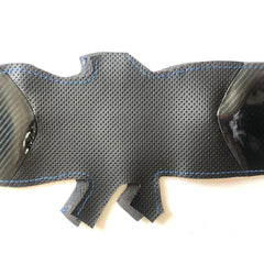 5D Carbon Fiber&Hole Leather Steering Wheel Hand Sewing Wrap Cover For VW Golf 6