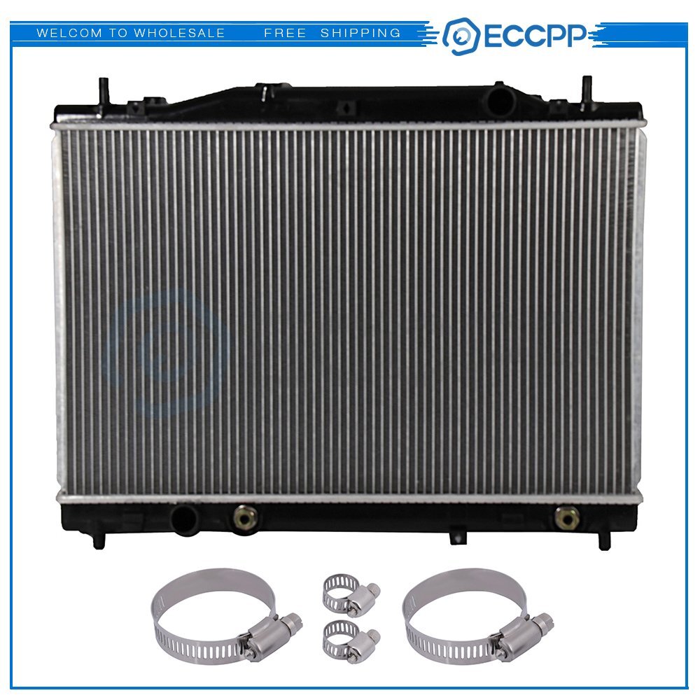 Radiator For 2004-2007 Cadillac CTS with Universal Oil Hose Clamps Kit 6B93BC-57