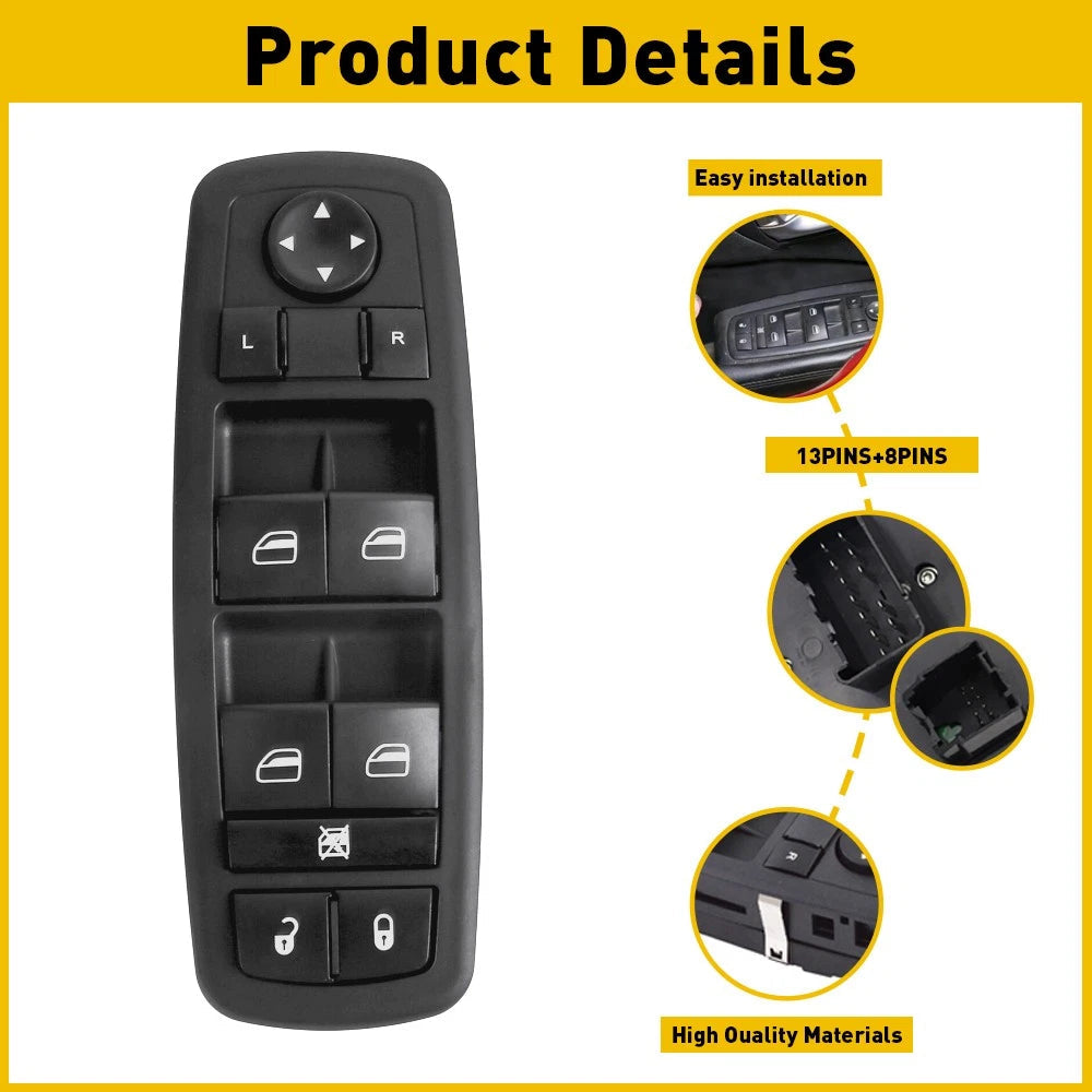 Window Switch For 56046553AC Control 2013-2016 Dodge Master Left Dart Driver 6B93BC-57