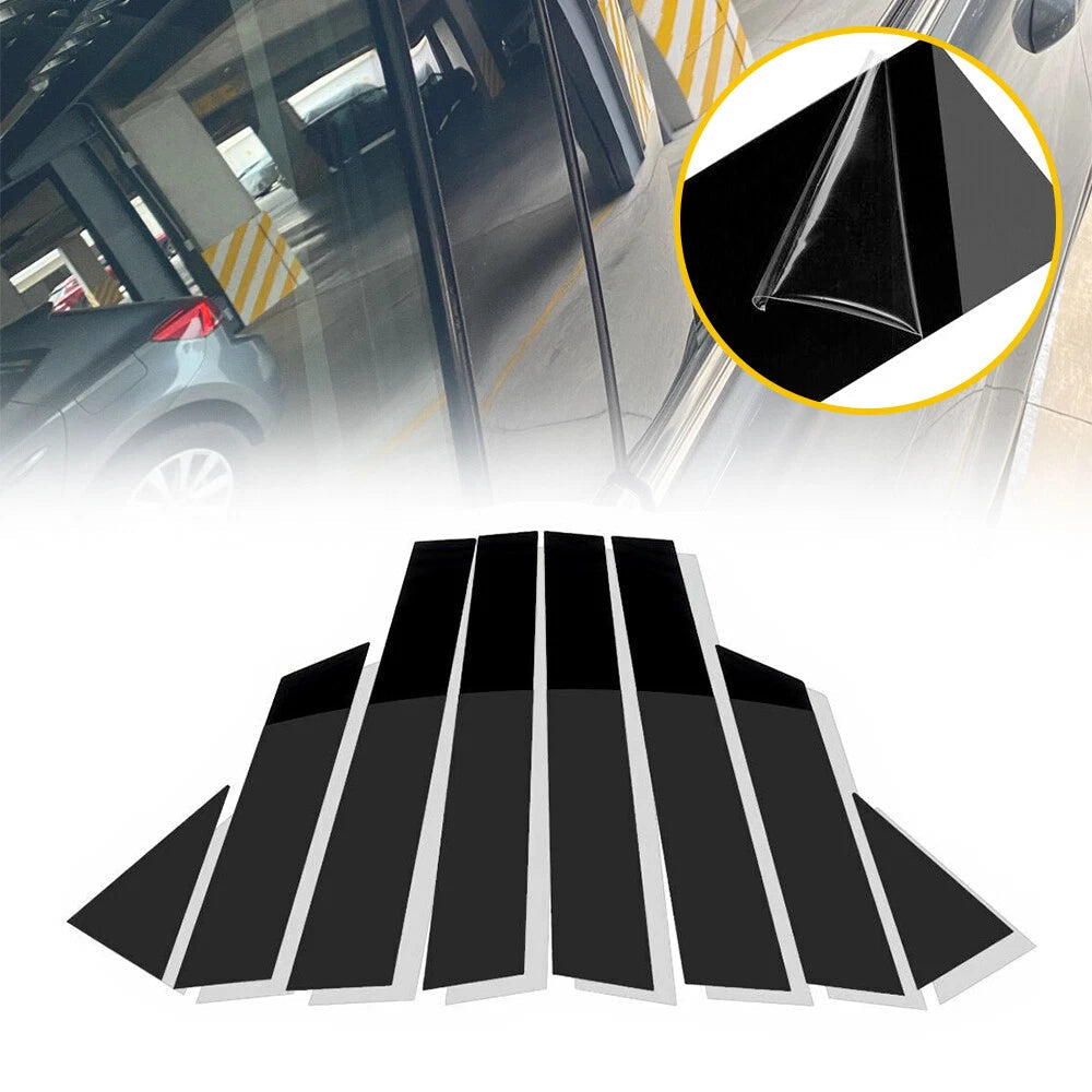 US For 2013-2018 Altima Nissan 8PCS Black Posts Window Pillar Door Trim Cover 6B93BC-57