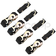 4pcs Axle Straps Car Trailer Hauler Ratchet Tie Down Straps with Snap Hooks 6B93BC-57