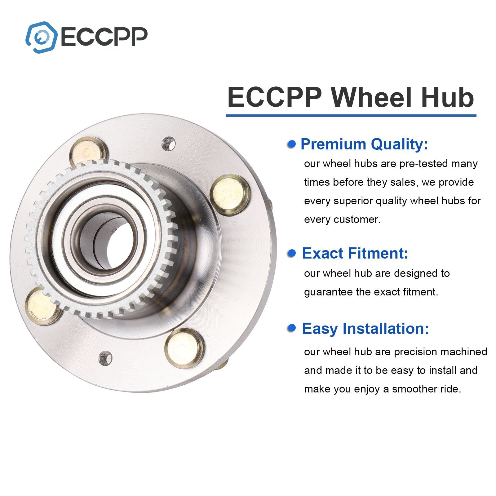 1Pc Wheel Hub Bearing Rear FWD For Chevrolet Aveo Aveo5 Pontiac G3 Wave W/ ABS 6B93BC-57