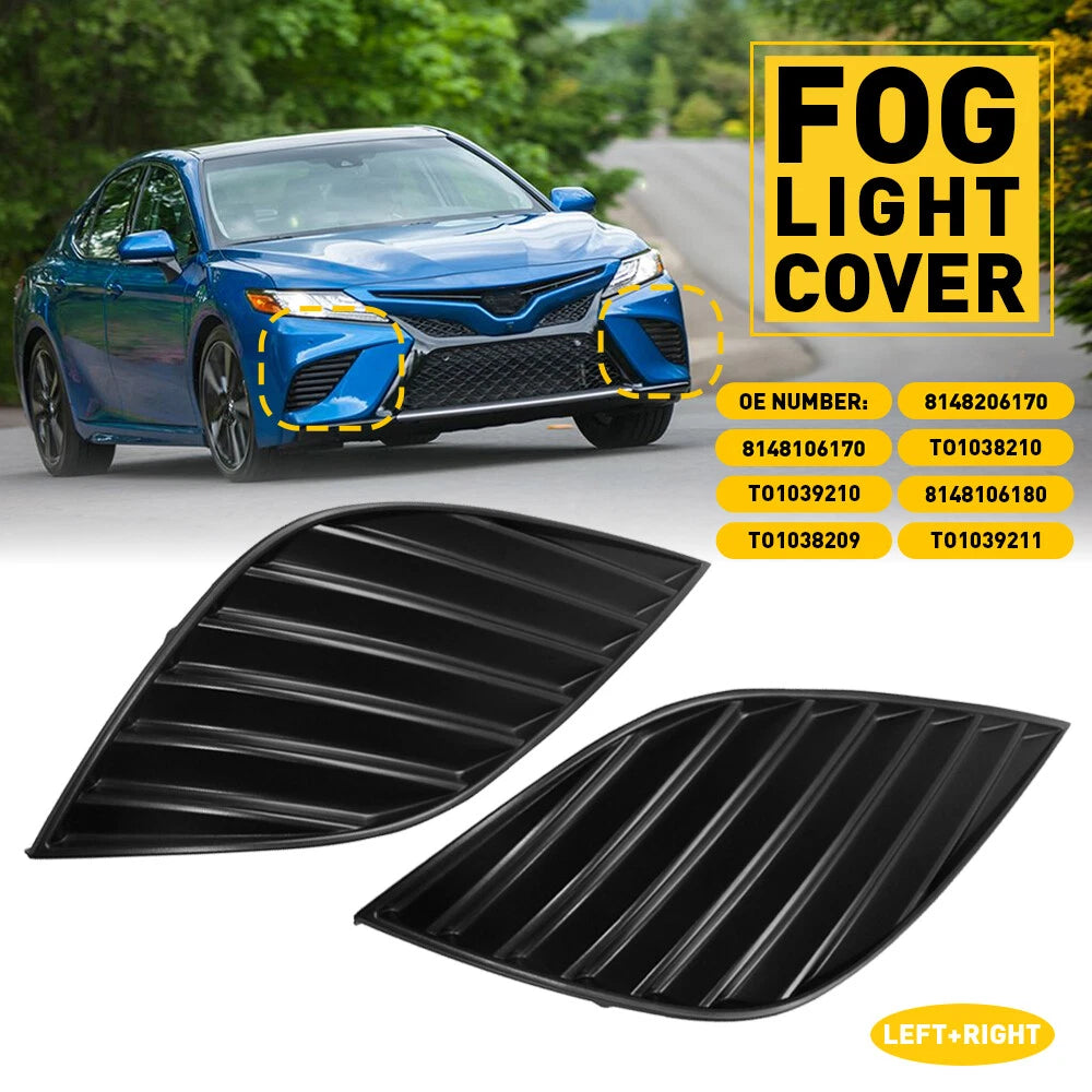 Front Bumper Fog Light Covers Bezel For Toyota Camry SE XSE 2018 2019-2020 EOA 6B93BC-57