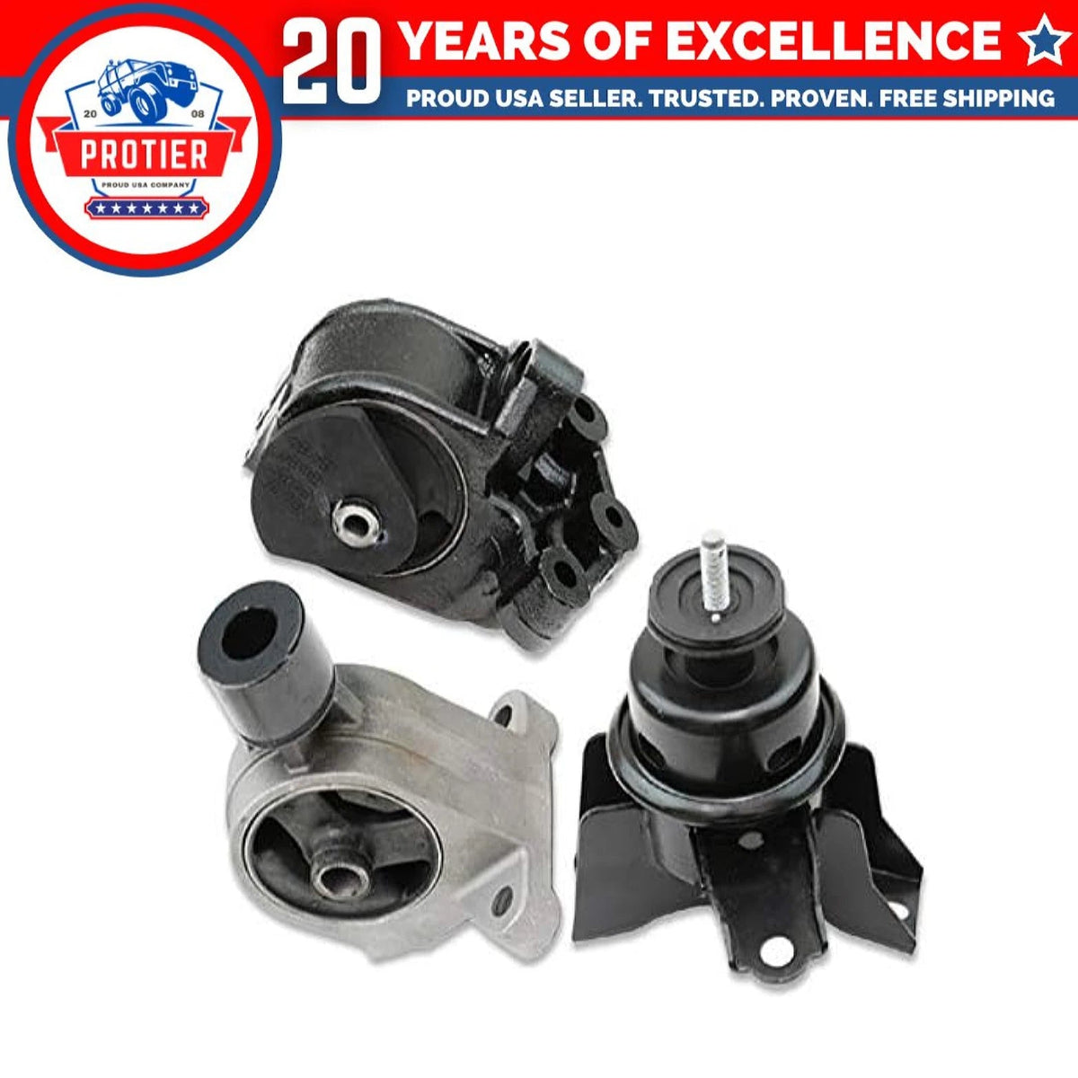 Fits 2007-2009 Kia Amanti 3.8L AUTO Engine Motor & Trans Mount Set 4pcs : 6B93BC-57