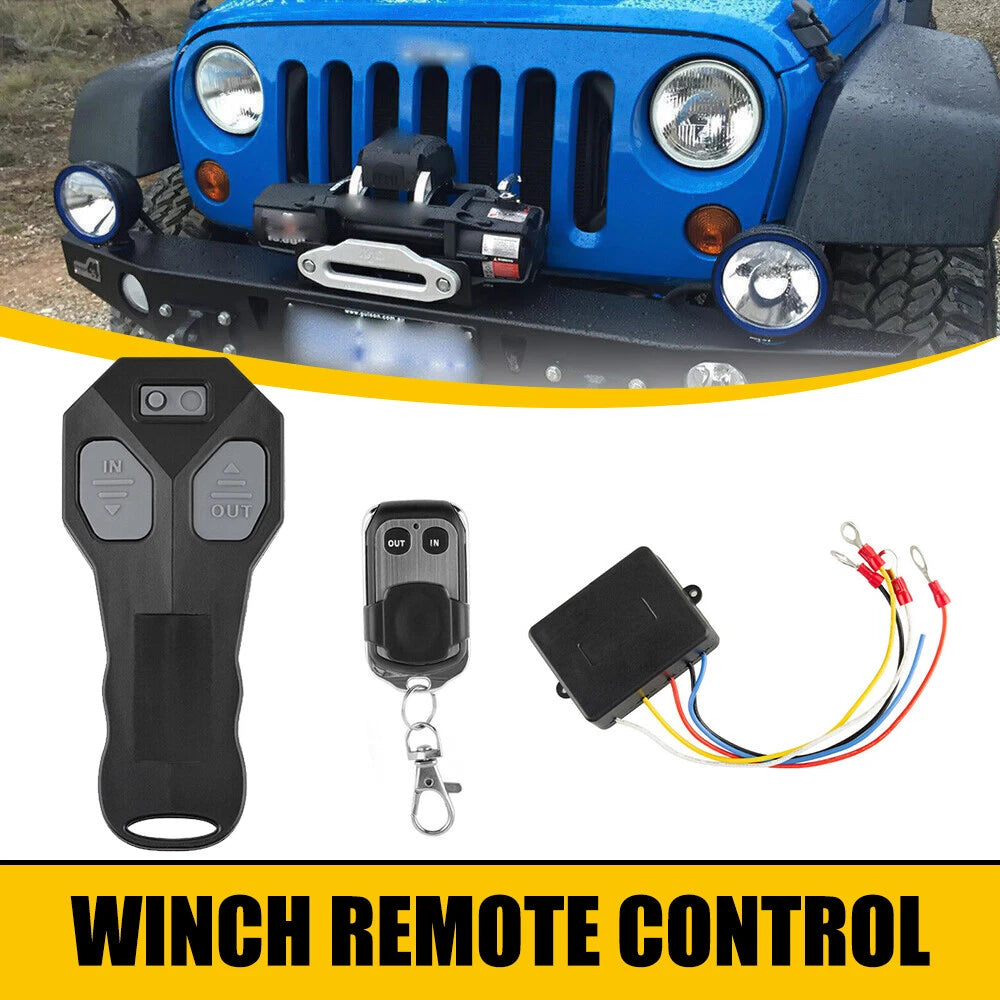 Wireless Winch Remote Control Kit for Jeep Truck ATV SUV 12V Switch Handsset USA 6B93BC-57