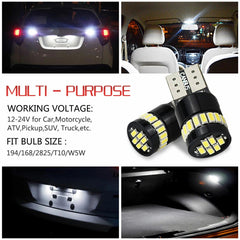 4X Canbus T10 168 194 LED Light Parking Bulb for 13-15 Honda Accord Sedan Coupe 6B93BC-57