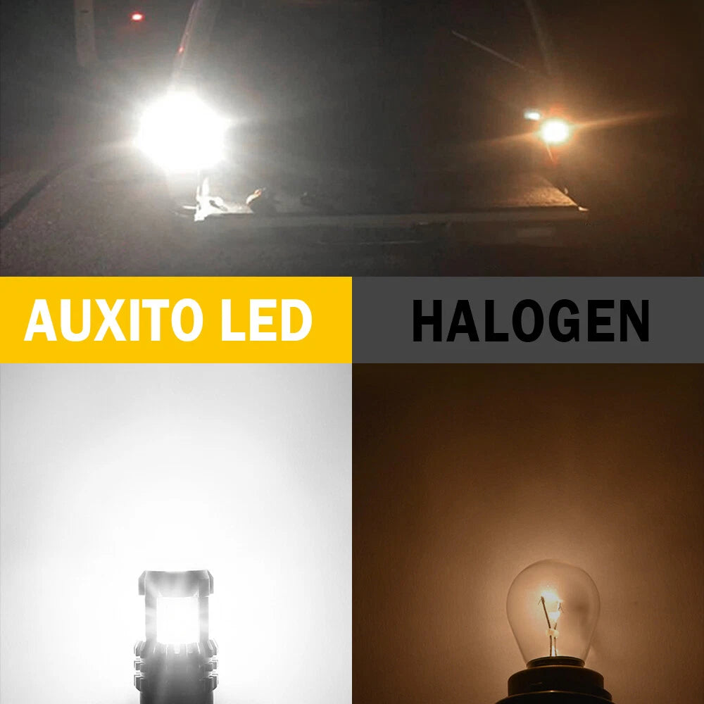 AUXITO 1156 7506 LED Backup Reverse Light Bulbs 6000K Super Bright White Canbus AUXITO