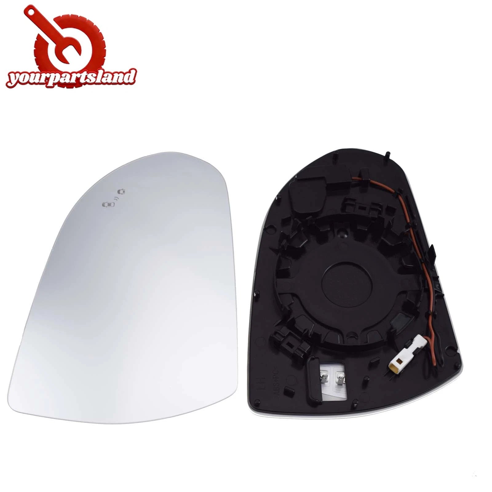 Pair Heated Rearview Mirror Glass W/ Blind Spot For Hyundai Elantra AD 2016-2020 6B93BC-57