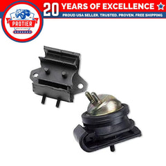 Fits 2000-2004 Nissan Frontier/Xterra 3.3L 2WD FR L or R Motor Trans Mount 2pc 6B93BC-57