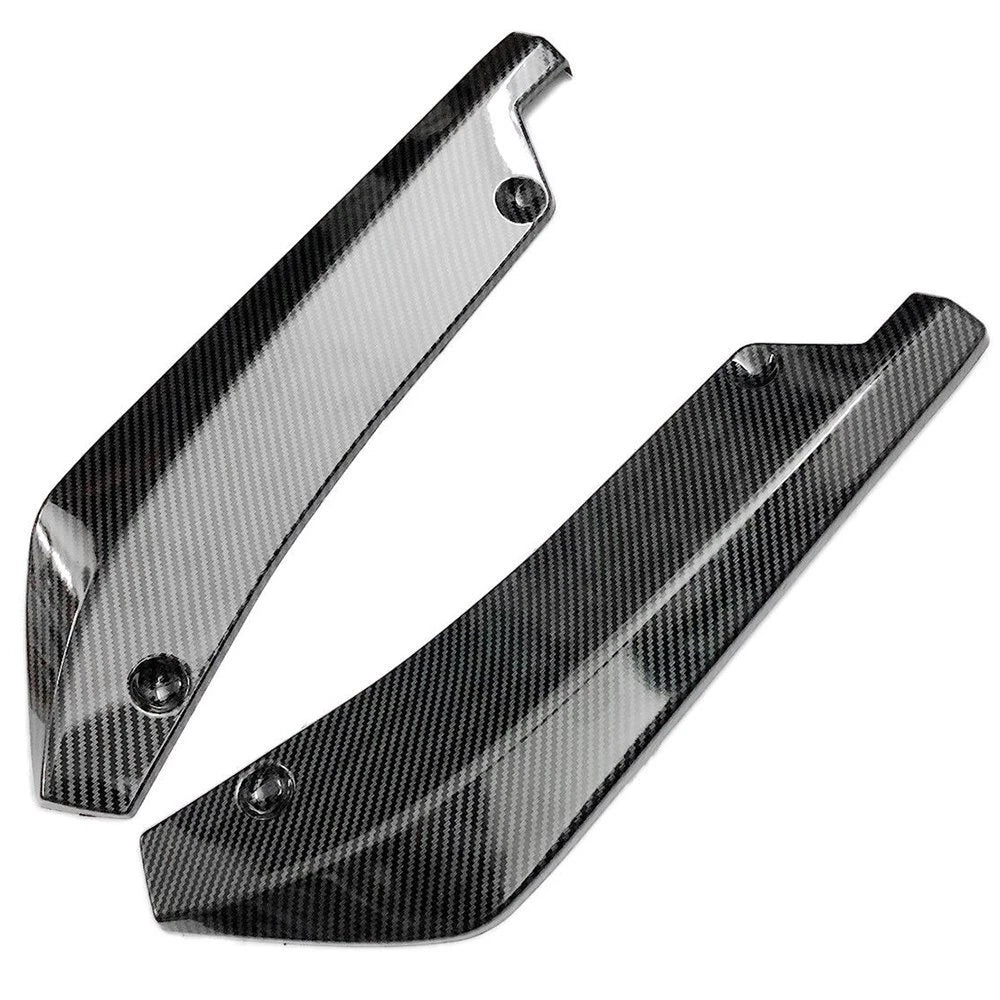 Universal Rear Bumper Lip Diffuser Splitter Canard Protector Carbon Fiber US EOA 6B93BC-57