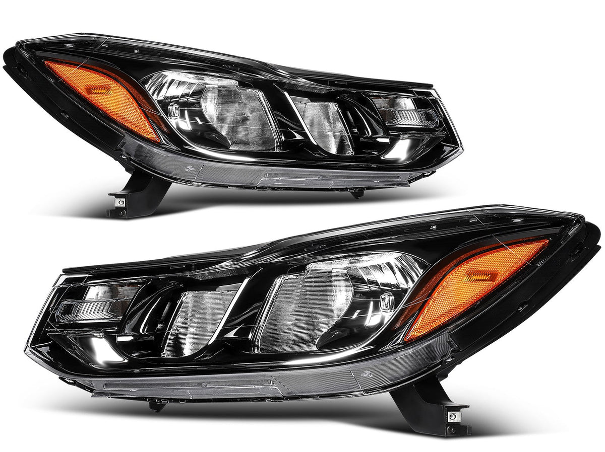 ECCPP Headlights Assembly For Chevrolet Trax LS 1.4L 1.8L 2017-2022 Pair Black 6B93BC-57