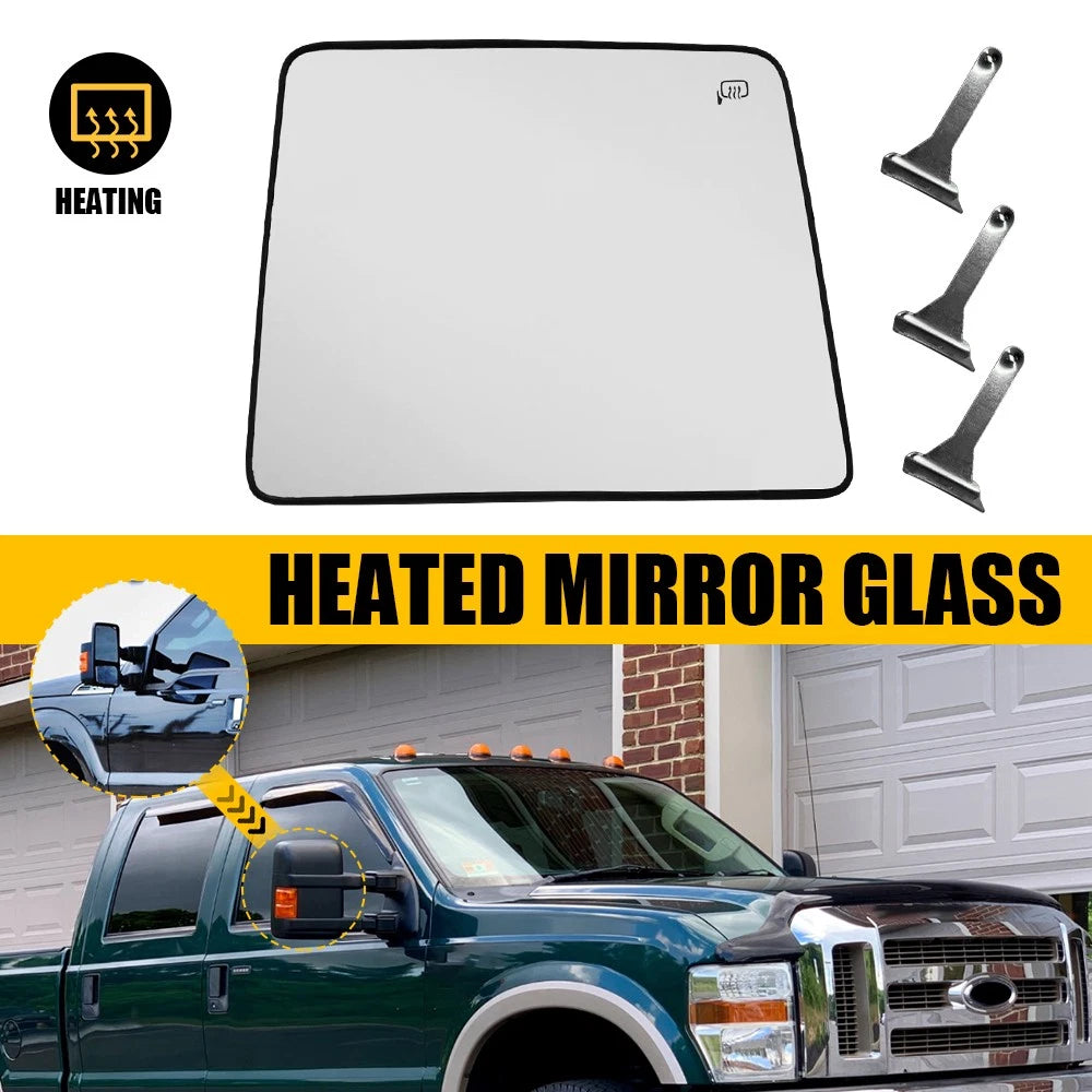 Mirror Glass Heated Passenger Side For 08-16 Ford Super Duty F250 F350 F450 F550 6B93BC-57