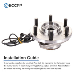 Pair Front Wheel Hub Bearings Assembly For Infiniti QX80 QX56 For Nissan Armada 6B93BC-57