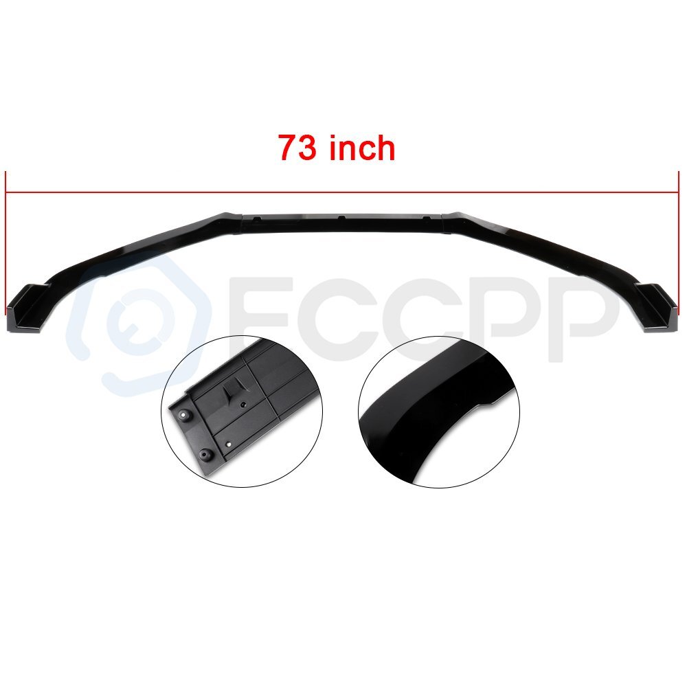 For 2018-2020 Honda Accord Painted Black Front Bumper Lip Spoiler 6B93BC-57