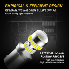 SUPER BRIGHT LED Tail Brake Stop Reverse Parking Signal Turn Light Bulbs White 6B93BC-57