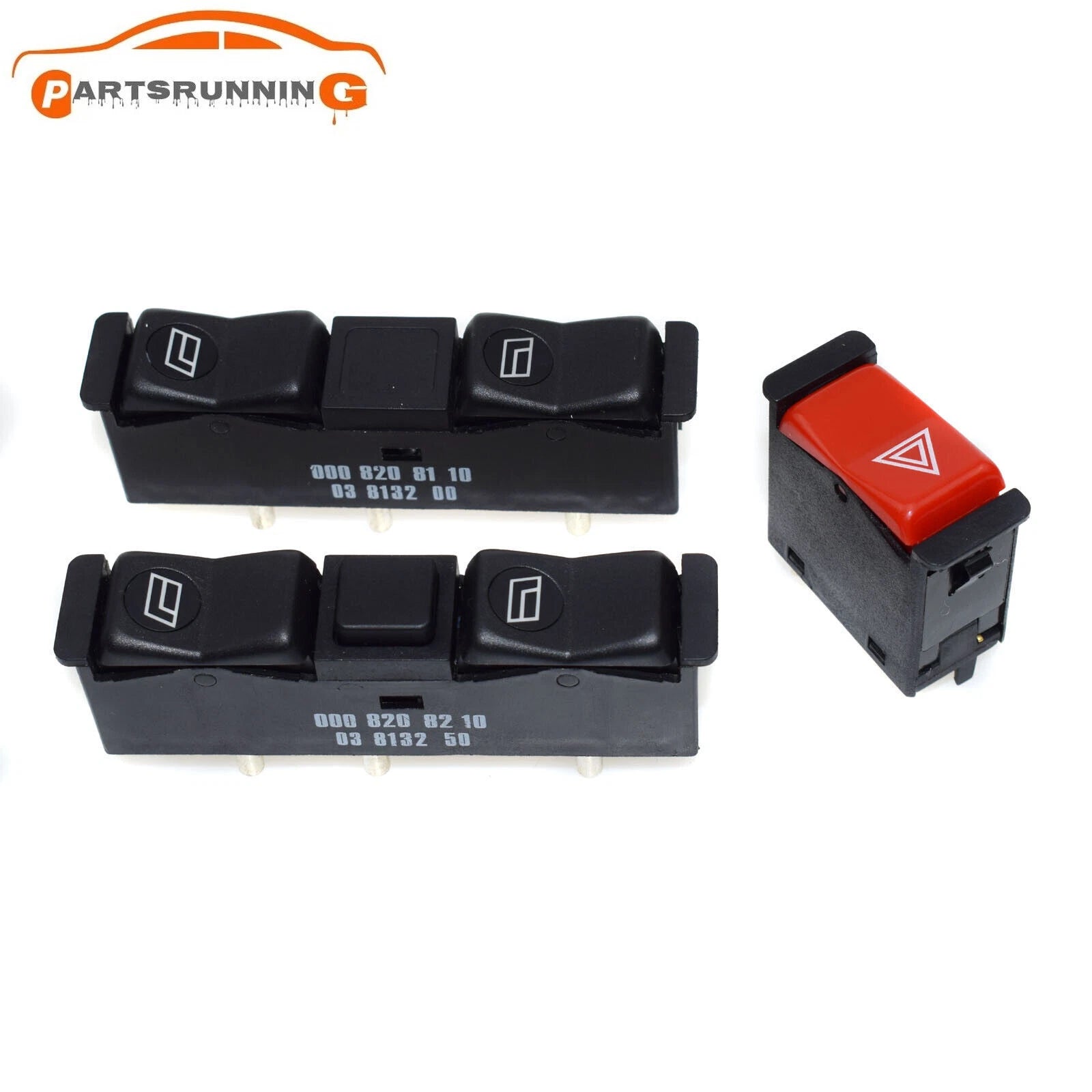 Electric Power Window Switch& Emergency Light Switch For Mercedes W123 W201 W126 6B93BC-57