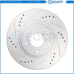 Brake Discs Rotors and Ceramic Pads For Nissan Altima 2002-2006 Front Drill Slot KOEEP