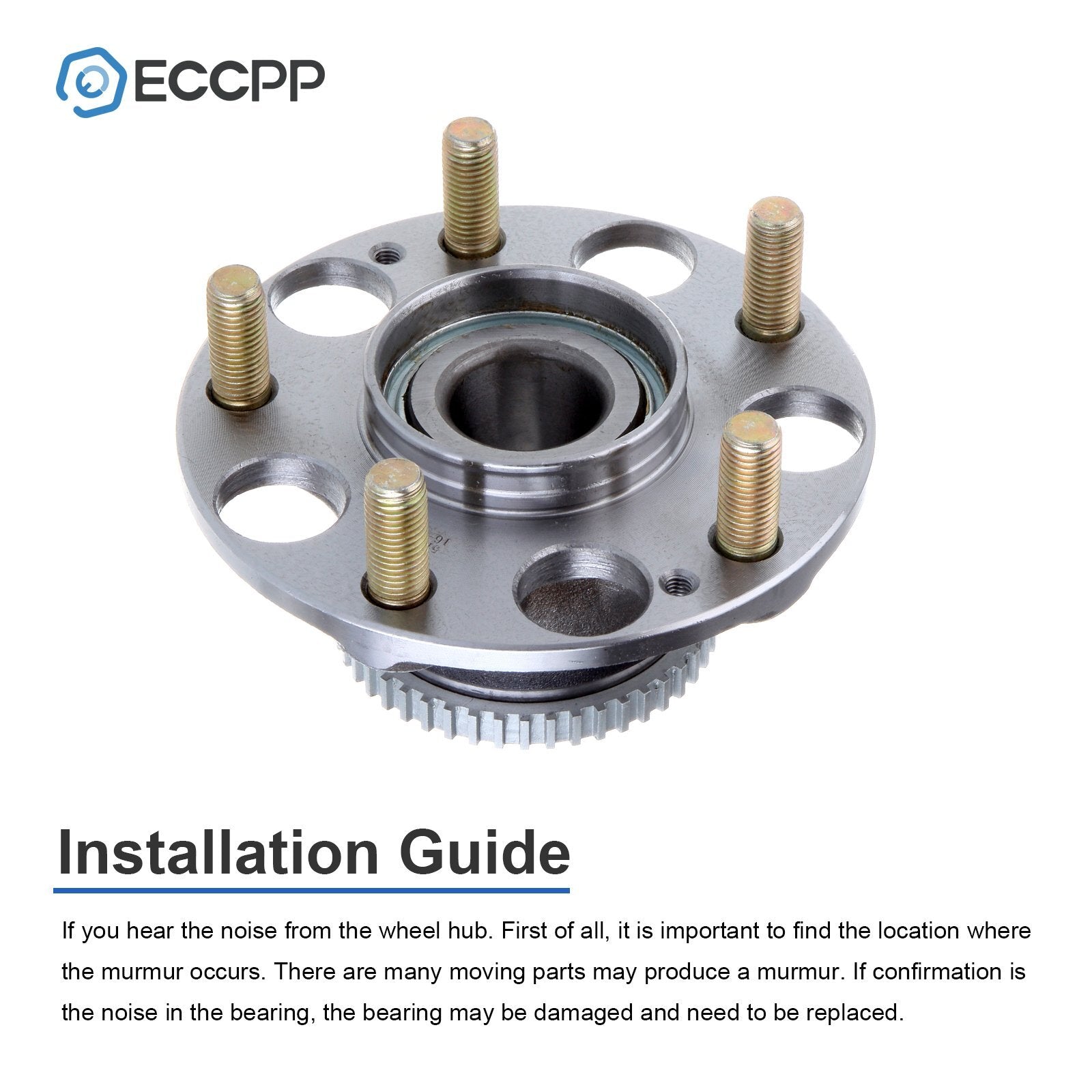 1Pc Wheel Hub Bearing Rear Fits Honda Accord 2003-2007 Acura TL 2004-2008 w/ ABS 6B93BC-57