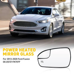 For 2013-2020 Ford Fusion DRIVER Side LH View Mirror Glass Power Heated Left EOA 6B93BC-57