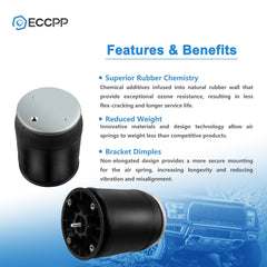 Pair Air Suspension Air Springs W01-358-8852 For Peterbilt Goodyear 1R12-568 6B93BC-57