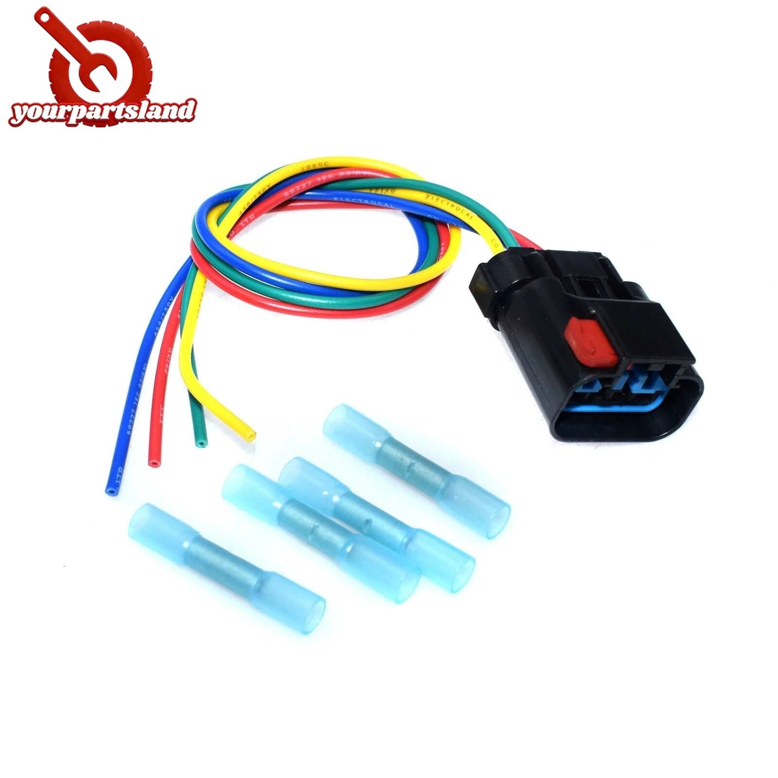 Radiator Coolant Fan Relay 4-Way Connector Wire Pigtail For Chrysler Dodge Jeep 6B93BC-57
