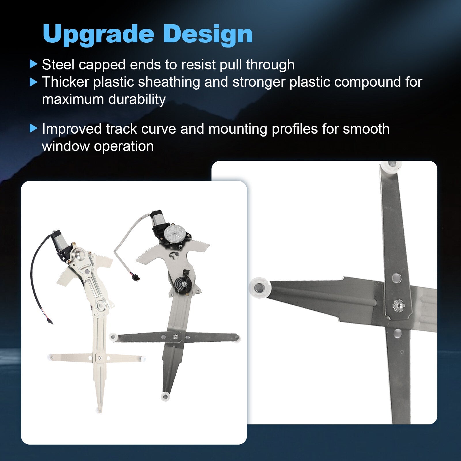 For 93-02 Chevy Camaro Front Left Right Power Window Regulator With Motor 6B93BC-57