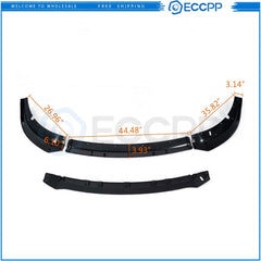 Painted Black Front Bumper Lip Fits 2017 2018 Dodge Charger SRT 6B93BC-57