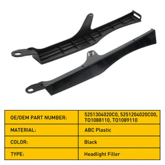 UNDER COVER HEADLIGHT FRONT BUMPER FILLER TRIM PANEL FOR TOYOTA TACOMA 2005-2011 6B93BC-57