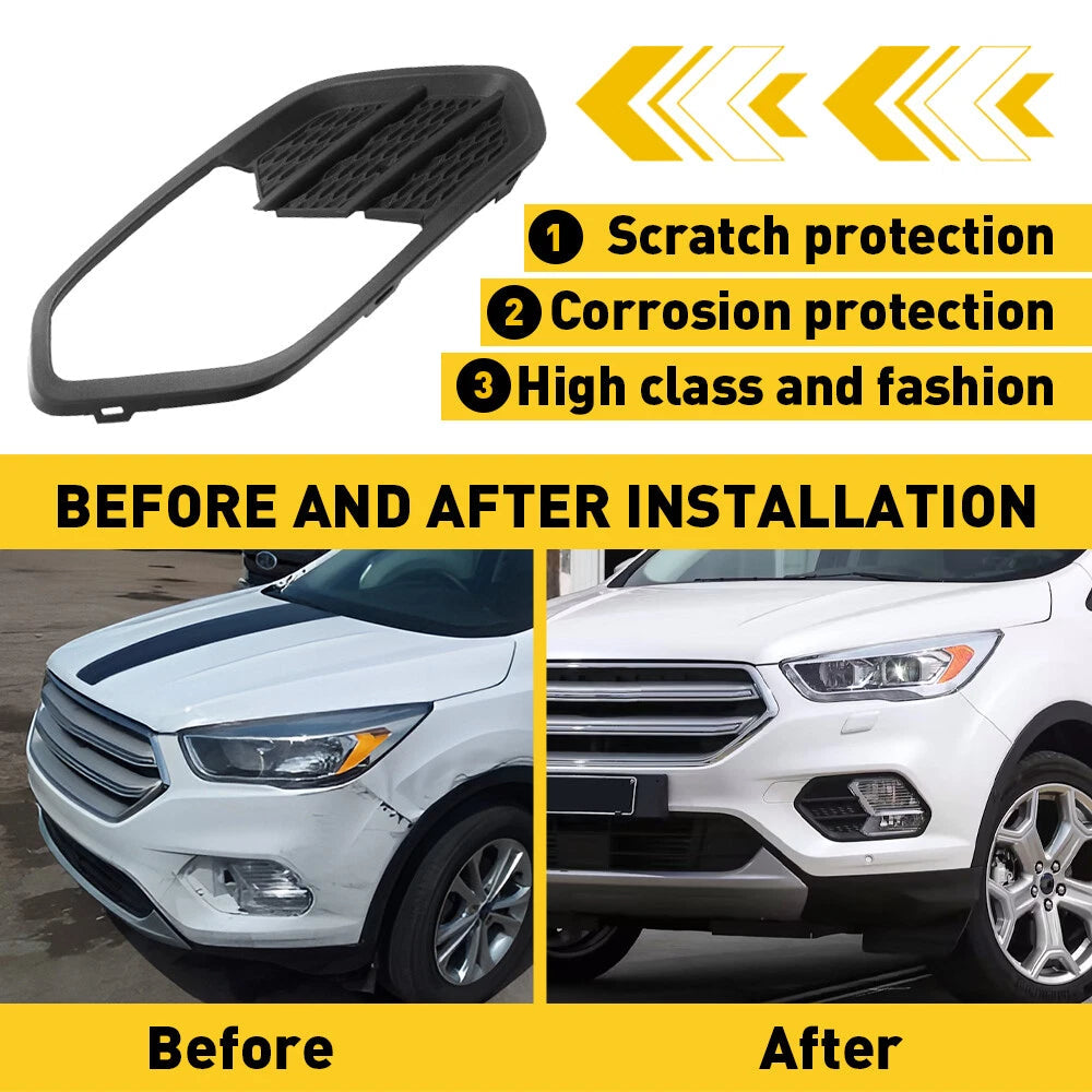 Left Side Fog Light Lamp Cover Bezel For Ford Escape 2017 2018 2019 Driver LH EA 6B93BC-57