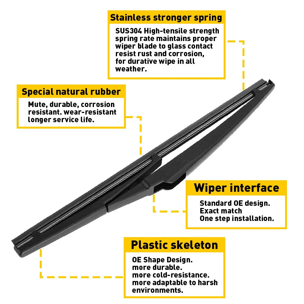 Fits For 2011 - 2019 JEEP GRAND CHEROKEE Rear Window Wiper Arm Blade 68079868 6B93BC-57
