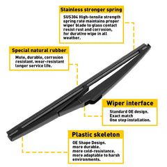 Fits For 2011 - 2019 JEEP GRAND CHEROKEE Rear Window Wiper Arm Blade 68079868 6B93BC-57