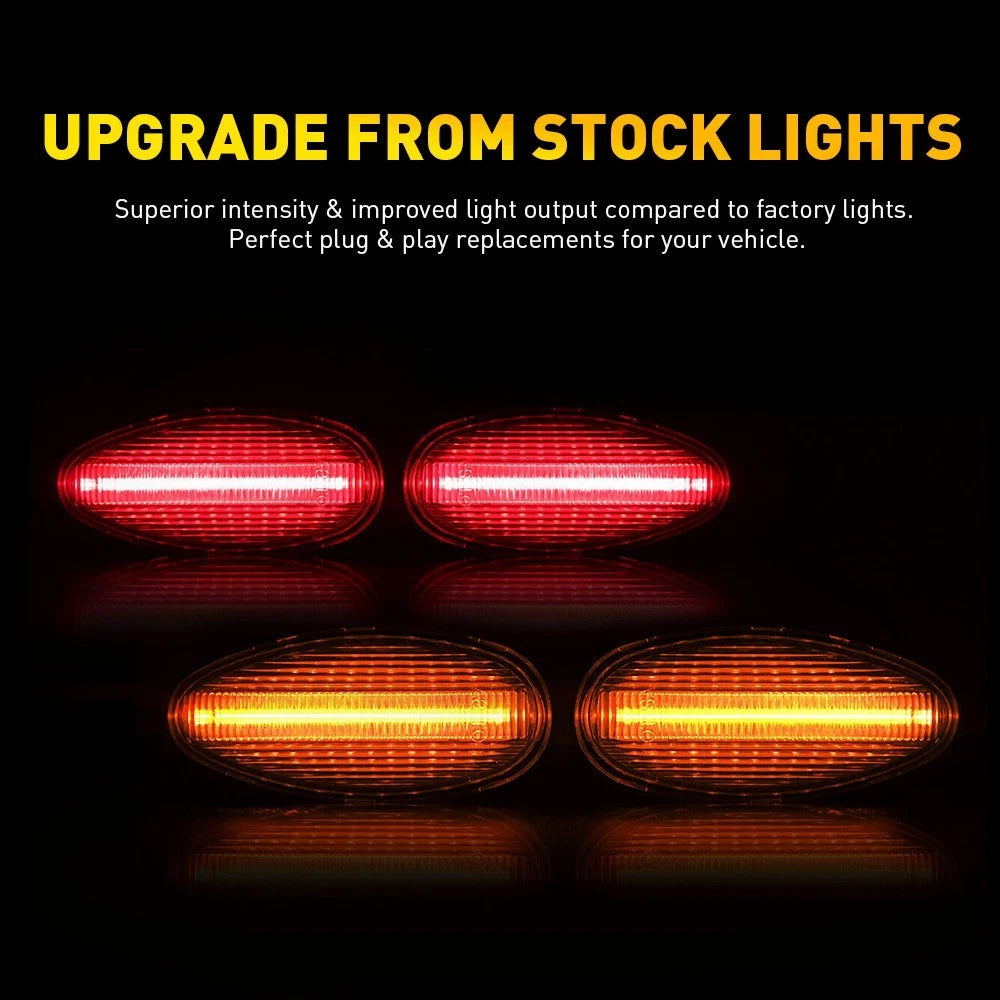 Dually Bed LED Marker For Light 99-14 Chevy Silverado Sierra GMC 2500HD 3500HD 6B93BC-57